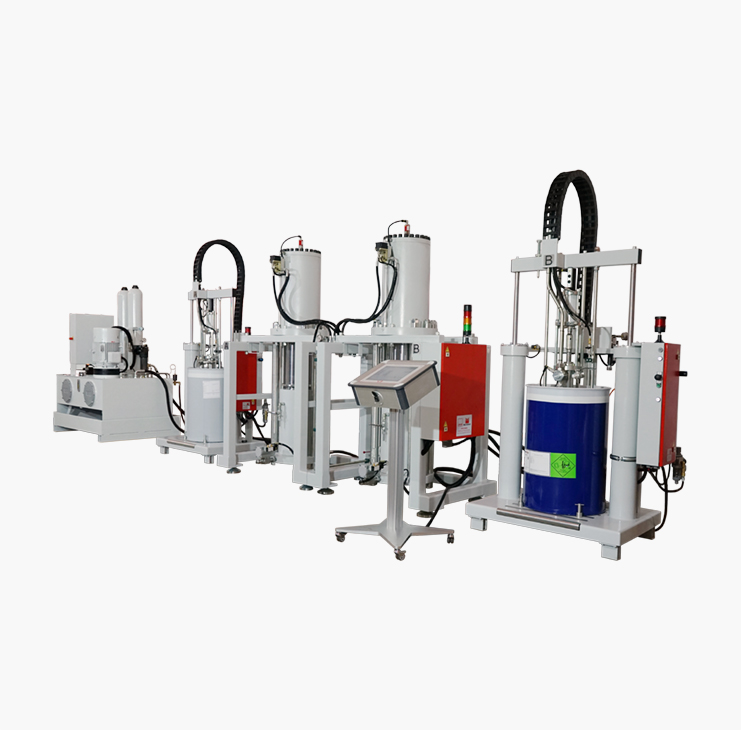 Power series metering & mixing systems